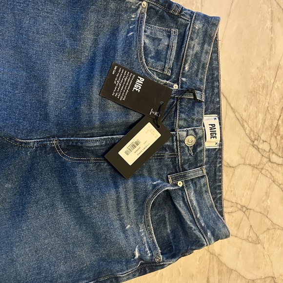 PAIGE Dark Blue Flare Jeans - Picture 6 of 7